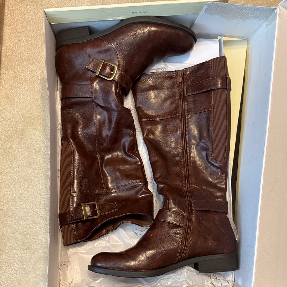 Kim Rogers Brown Knee-High Boots